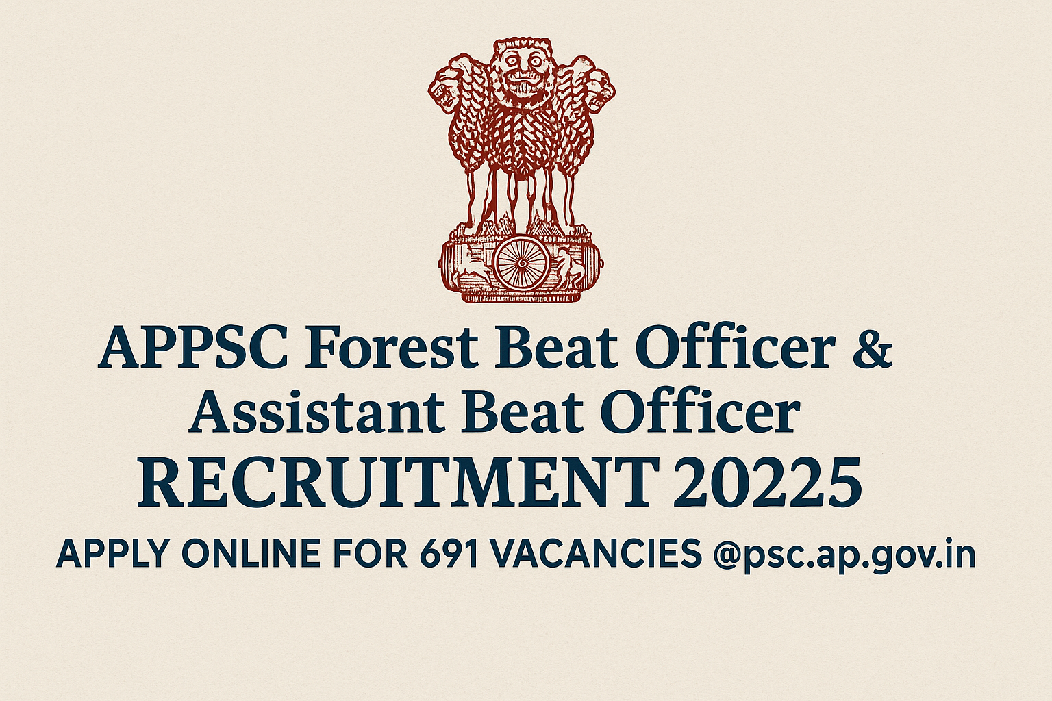 APPSC Forest Beat Officer & Assistant Beat Officer Recruitment